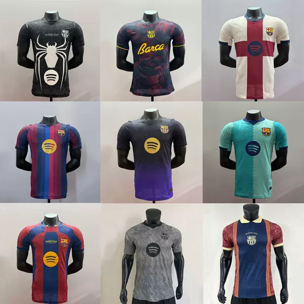 Wholesale from the Source Factory: 2627 Club Barcelona Home, Away, Second Away, Third Away Special Edition Player Version Football Jerseys