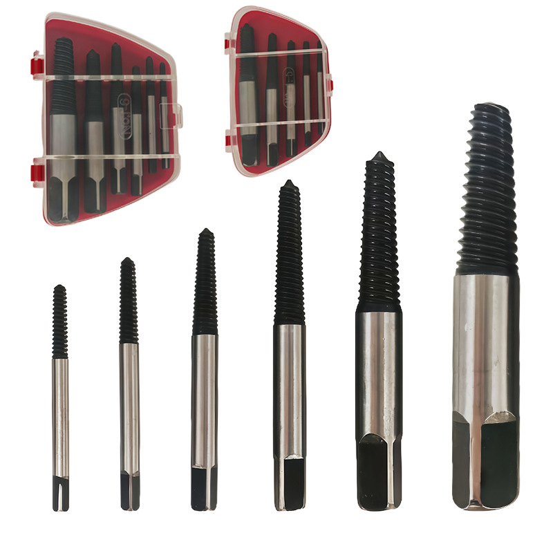 断丝取出器5PC6PC细牙螺钉提取器破损螺丝取出工具单头螺丝取出器