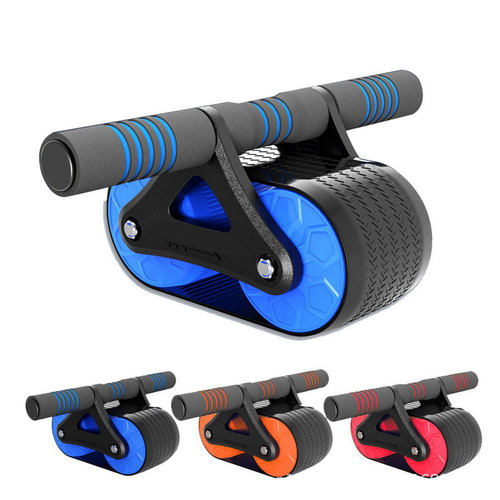 Automatic rebound double-wheel abdominal muscle wheel, men's and women's fitness equipment, tank wheel, home abdominal wheel, factory direct sales