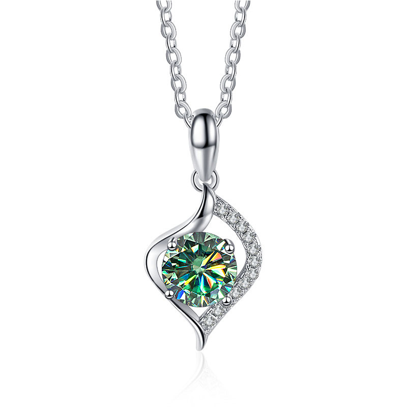 S925 silver allure pendant with moissanite, female temperament necklace, exclusive cross-border gift accessory8
