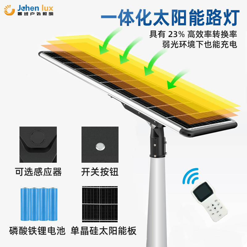 LEDソーラー街路灯、超高輝度工事用街路灯、スマートセンサー搭載高出力街路灯、屋外中山照明器具|undefined