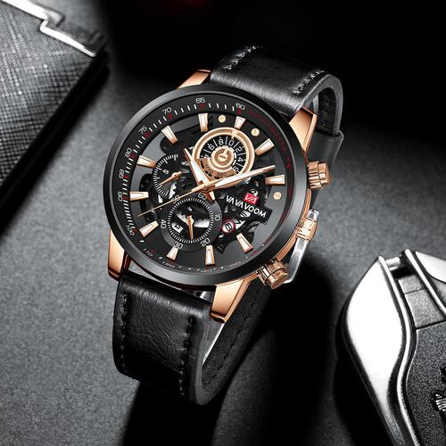 Cross-border AliExpress Luminous Fashion Skeleton Watch Men's Business Student Multi-Function Watch Cross-border Factory Exclusively Available