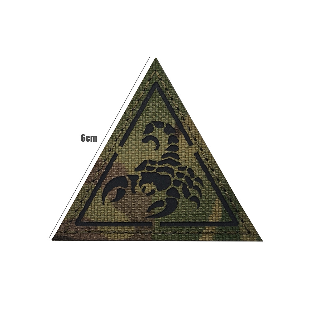 Taizhong en stock reflexión infrarroja animal escorpión Pegasus ratón reflectante Velcro camuflaje cuadrado etiqueta de la insignia