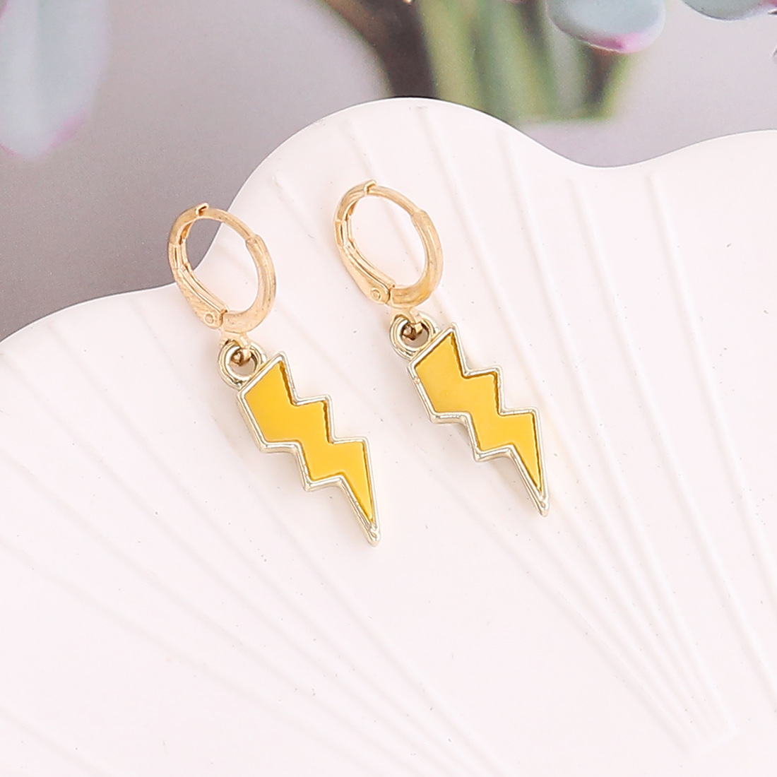 European and American multicolor simple lightning earrings wholesale