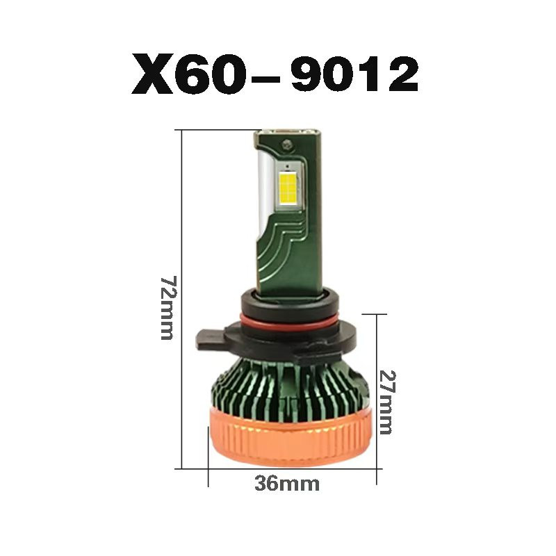 X60 decodificación incorporada rey LED faro de automóvil transformación de luz de enfoque de alto brillo 9005 9012