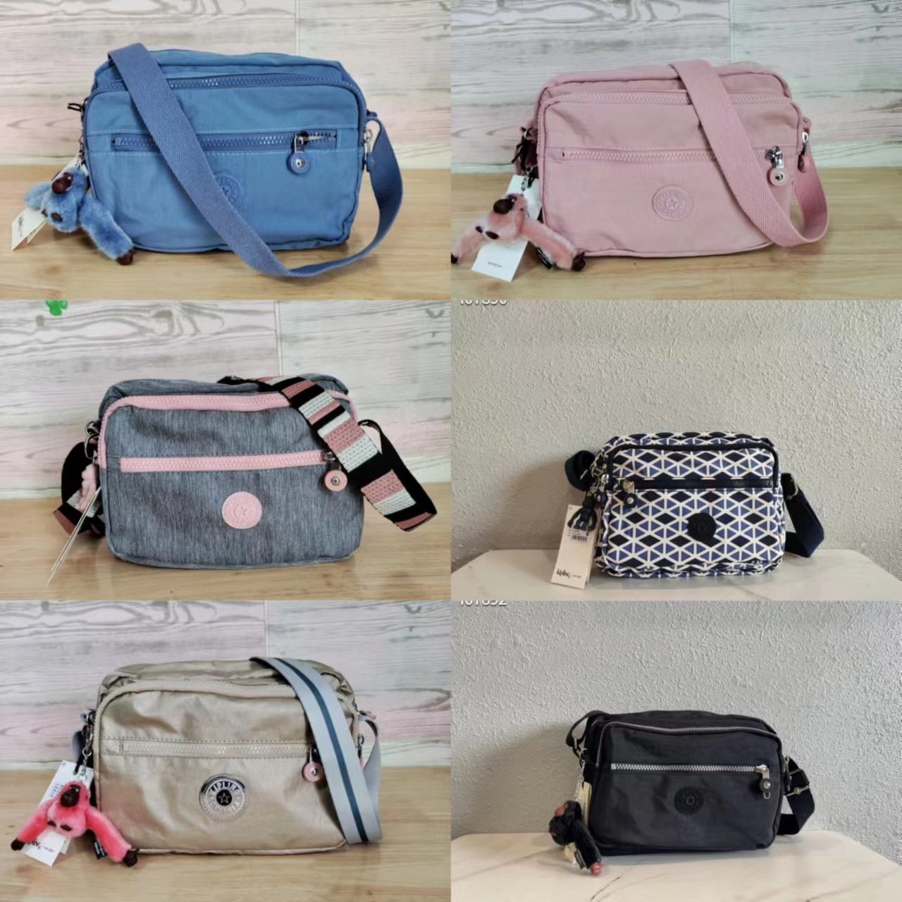 Bolso bandolera pequeño cuadrado K15249 para mujer, compartimentos múltiples, admite dropshipping, ligero, portátil, accesorio de cadena, compacto.