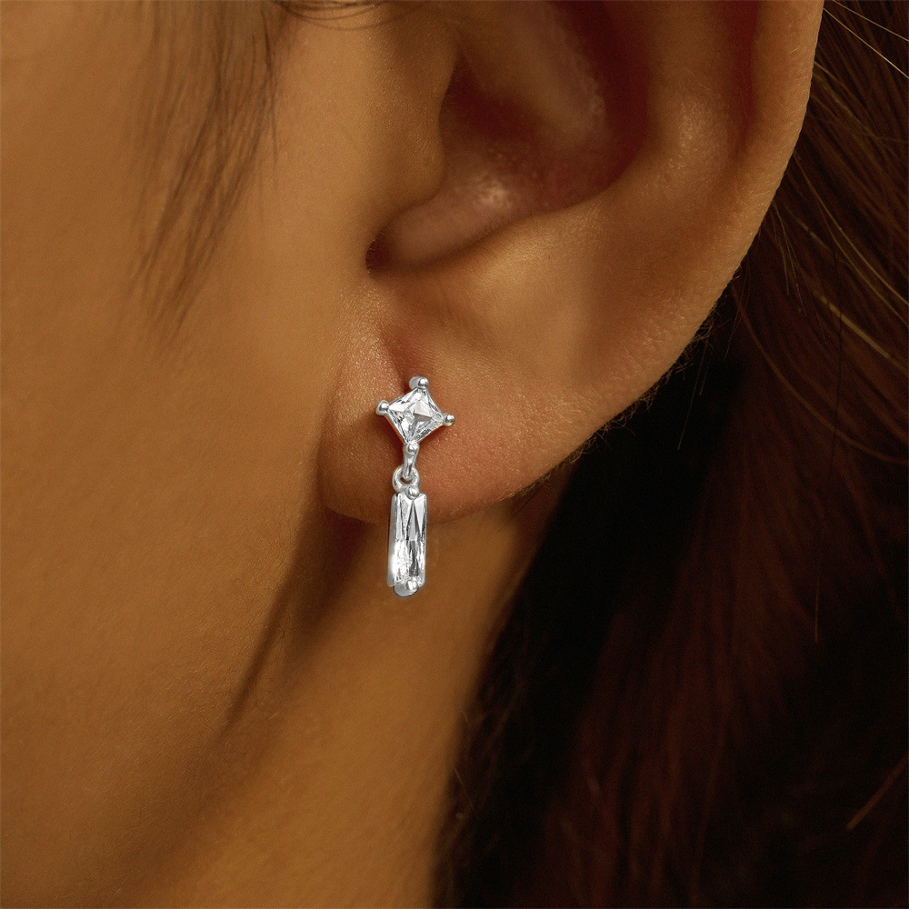 2g Weight October Birthstone Opal, Zircon Inlay Material Ear Studs Classification 1 Piece Quantity Daily Occasion 925 Sterling Silver Material Geometric Pattern Unisex Gender Plating, Inlay Design Simple Style Style 1 Piece Ear Cartilage Rings & Studs Simple Style Geometric 925 Sterling Silver Plating Inlay Opal Zircon 45