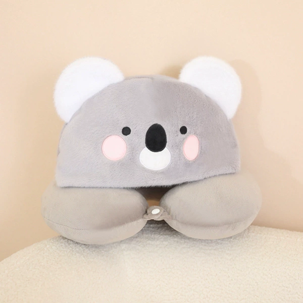 Neck pillow with hood