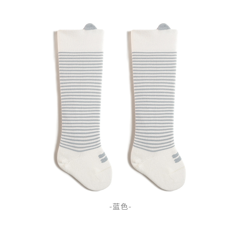 Calcetines para bebés por encima de la rodilla primavera y otoño recién nacidos hombres y mujeres calcetines de dibujos animados para bebés boca suelta y sin hueso 7A calcetines antibacterianos de tubo alto