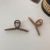 Metal brand shark, crab pin, bangs, hairgrip, simple and elegant design, South Korea