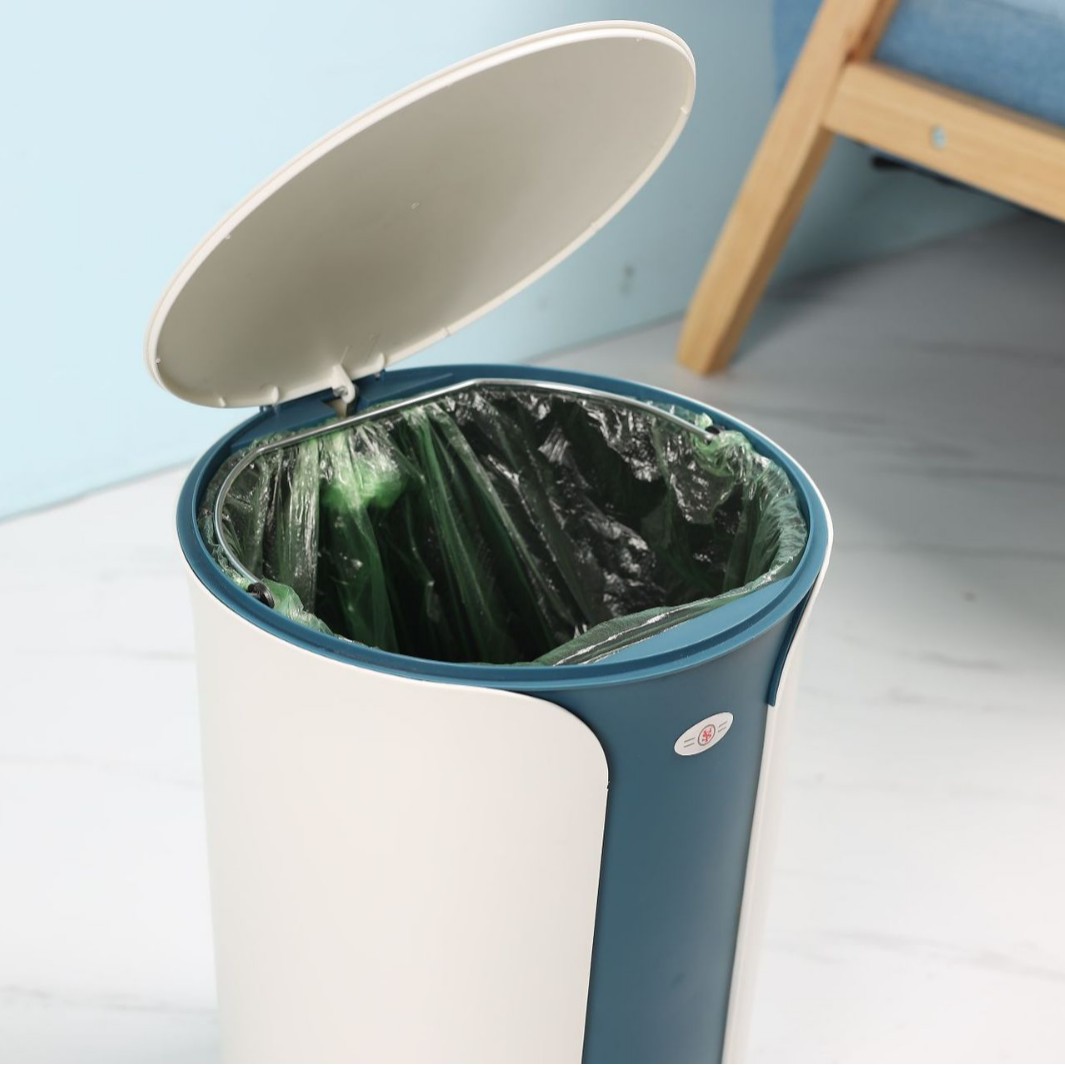 永昇2081/2082 家用厨房缓降脚踏新款卫生间厕所带盖卫生桶