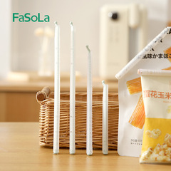 FasoLa Food Snack Bag Food Sticks Plastic Bag Holder Home Use Strips Milk Powder Clips Sealing Clips