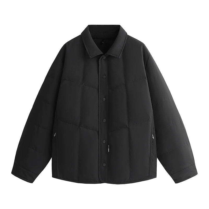 Cross-Border Live-Stream Hot-Selling High-Quality 90% down Sports down Jacket for Men, Short Style, Turn-Down Collar, Black Cross-Border Live-Stream Hot-Selling High-Quality 90% down Sports down Jacket for Men, Short Style, Turn-Down Collar, Black