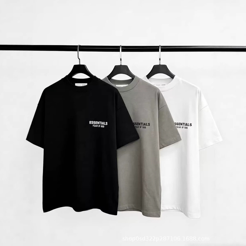 【】Fog Round Neck Short-Sleeved Essentials Summer Fearofgod Printed T-Shirt 25Ss Trendy Brand
