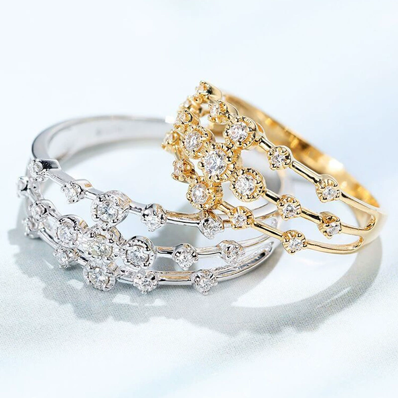 Brand universal wedding ring, high-quality style, simple and elegant design, internet celebrity