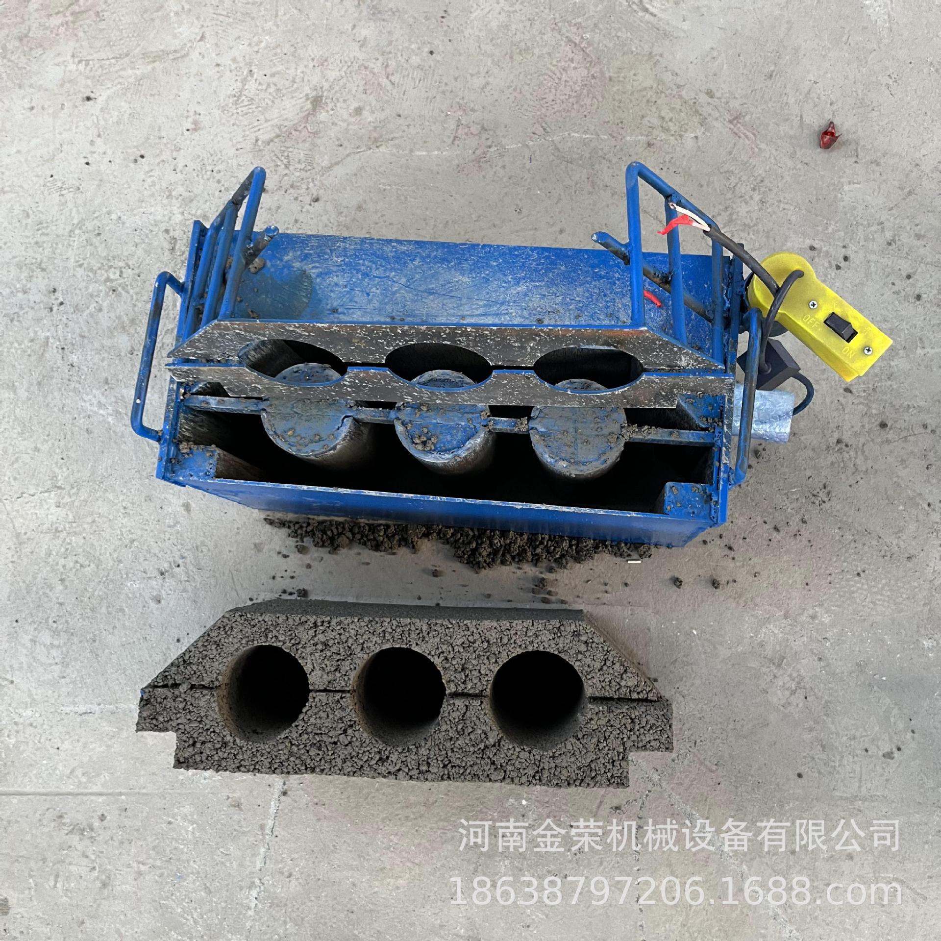 Máquina de ladrillo de cemento pequeña máquina de ladrillo hueco sin molde de ladrillo de hormigón máquina de ladrillo de cemento sin bloque de construcción manual