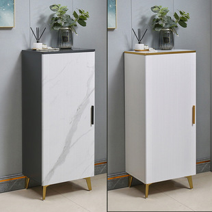 Household door elevator single door small shoe cabinet simple modern narrow small mini light luxury door locker