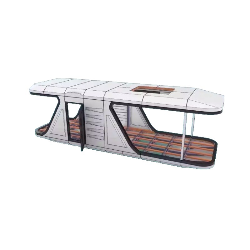 Red celebridad cápsula espacial alojamiento residencial móvil al aire libre hotel de alta calidad sala de sol inteligente vacaciones sala de recepción