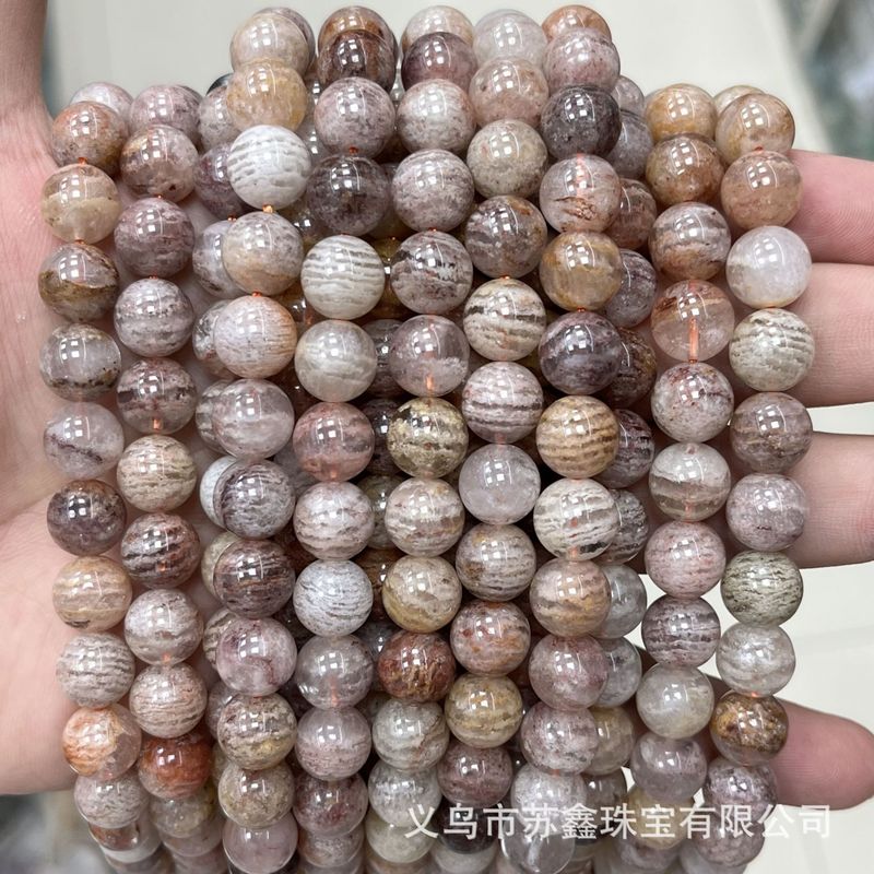 粉千层圆珠千层幽灵彩幽灵散珠 手工DIY手串手链饰品配件四季幽灵|undefined