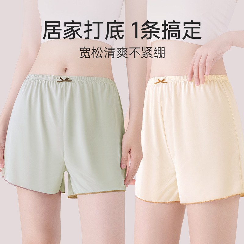 Ice Silk Safety Shorts for Women, Summer Thin Style, Non-Curling Edges, Anti-Exposure, Home Wear, Loose Fit, Breathable, Plus Size Casual Shorts Ice Silk Safety Shorts for Women, Summer Thin Style, Non-Curling Edges, Anti-Exposure, Home Wear, Loose Fit, Breathable, Plus Size Casual Shorts