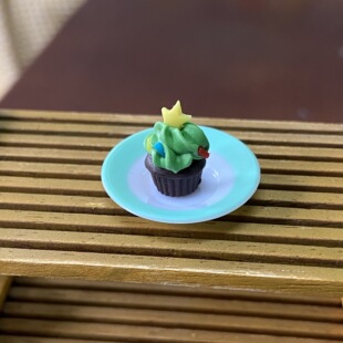 Mini World Doll Supermarket bjd Toy Christmas Cupcake Miniature Model Ornaments Simulation Food Play