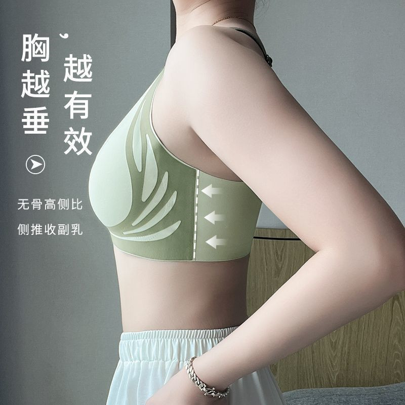 【店舗ガーディアンによるサポート】女性用シームレスブラジャー、ノンワイヤー快適バックバックルブラジャー、女性用ブラジャー|undefined