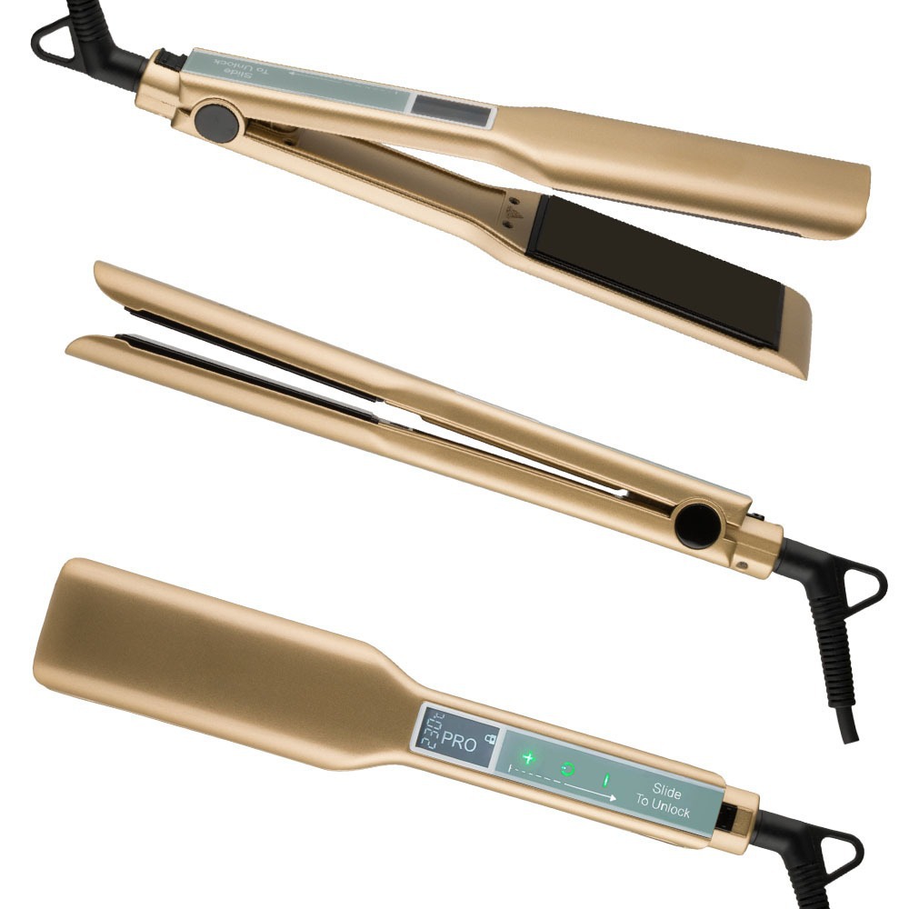 Foreign Trade New Touch-Screen Hair Straightening Splint to Straighten Curly Hair with Big Waves, Wet and Dry Use Without Damaging Hair, Instant Hair Straightener