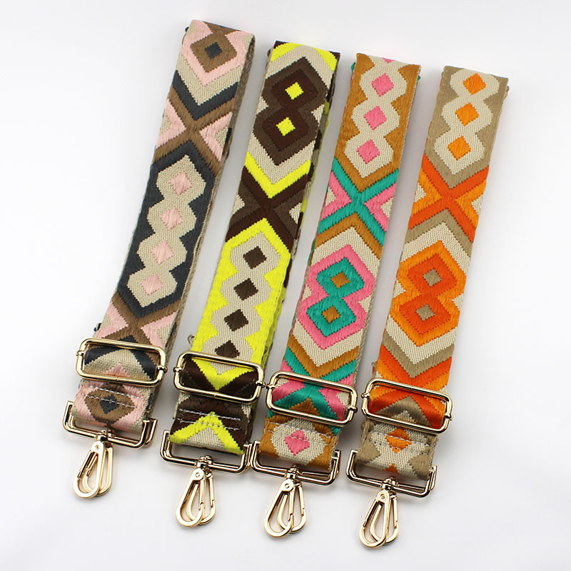 Cotton Geometric Sling Strap Bag Accessories display picture 1