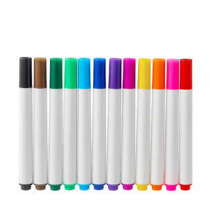 Colored Oil-Based Marker Pens 12 Colors Quick-Drying Waterproof Markers for Art Special Printable Logo Cross-Border Wholesale