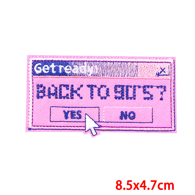 Clothing Sticker Patches Classification 1 Piece Simple Style Letter Embroidery Thread Clothing Sticker Patches
