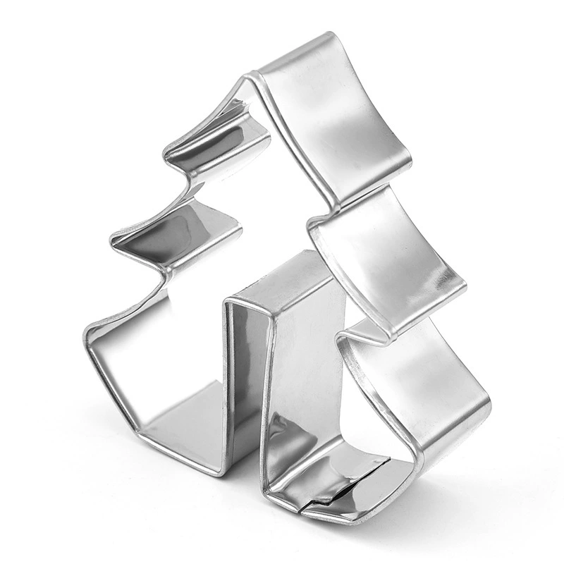 Compact mold stainless steel, Christmas three dimensional set, 8 pieces, 3D