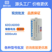 1号充电电池 燃汽灶 热水器  6000MAH 1.2V D型镍氢电池