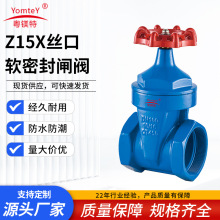 粤镁特Z15X丝口软密封闸阀内螺纹闸阀软密封球墨铸铁丝扣闸阀现货