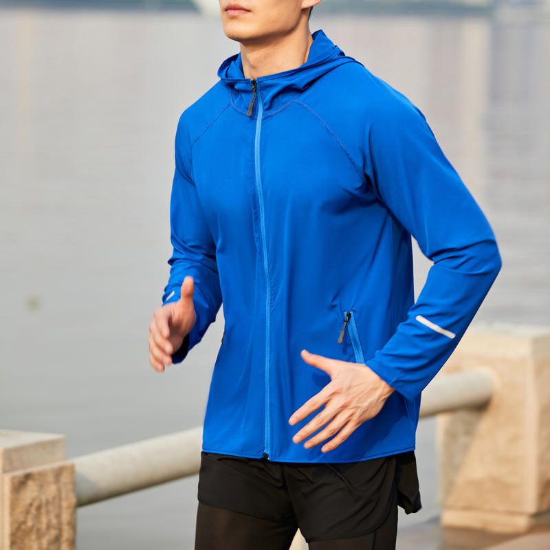 男性女性ランニングトレンチコート薄手スポーツコート卸売秋蛍光長袖カジュアルジッパーパーカー速乾コート|undefined
