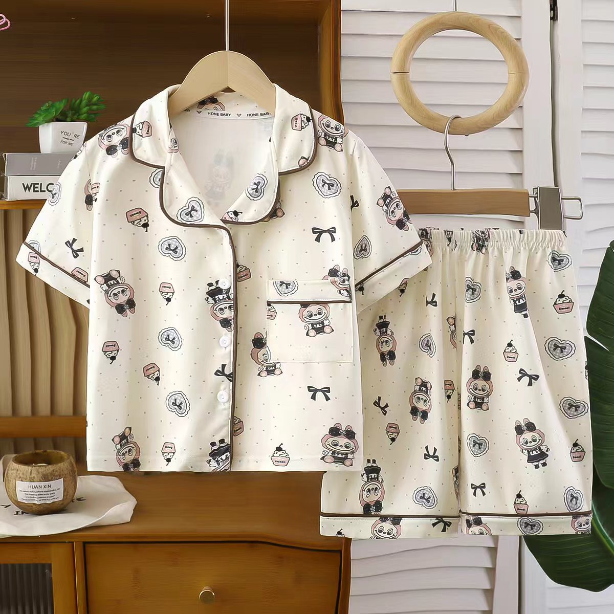 nns-collar pijama brown cake conejo boca grande