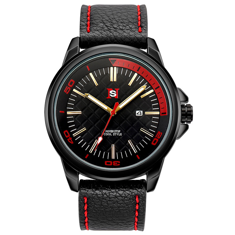 Calendario Orologio Maschio Studente Trend Semplice Orologio da Cintura Impermeabile Orologio da Uomo N913_voghion.com