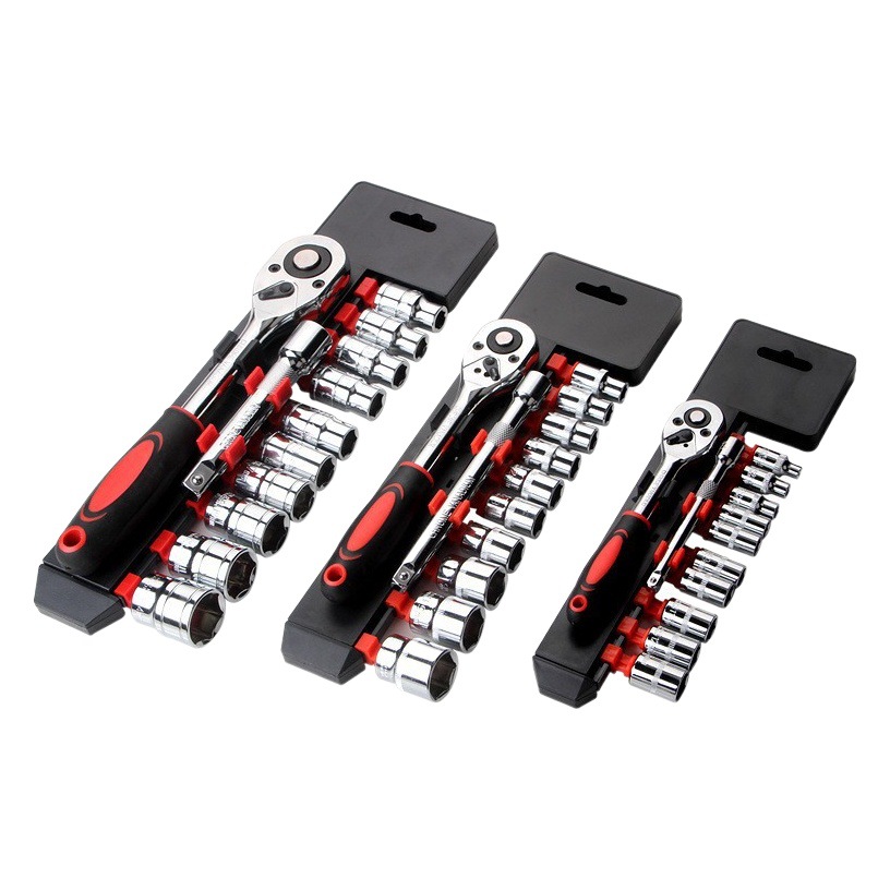 Xiaofei 6. 35mm socket cabeza rápida Llave de trinquete traje multifunción herramienta máquina reparación coche 12 piezas conjunto