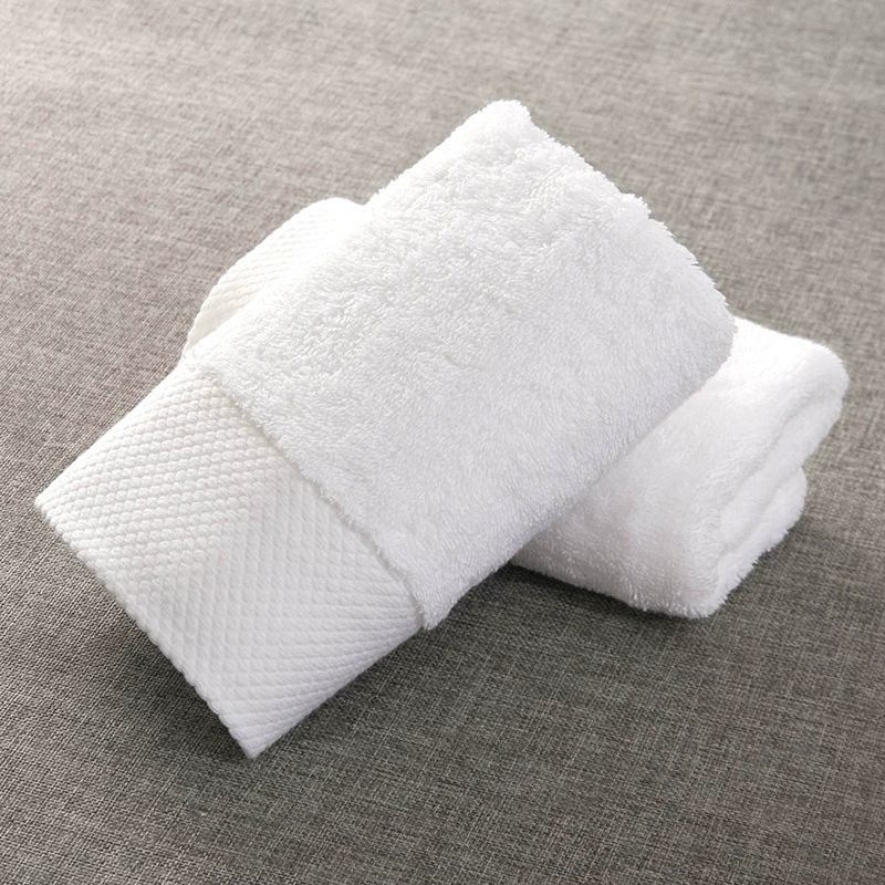 White cotton bath towel, wholesale, increased thickness, water absorbent, for beauty salons