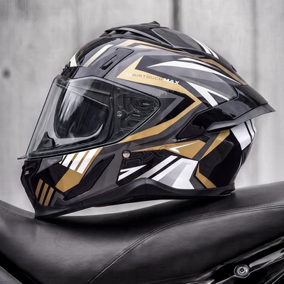 riding, full-face motorcycle helmet, Motosiklet kaskı (dəbilqə) - golden-windbreaker-m55-56cm