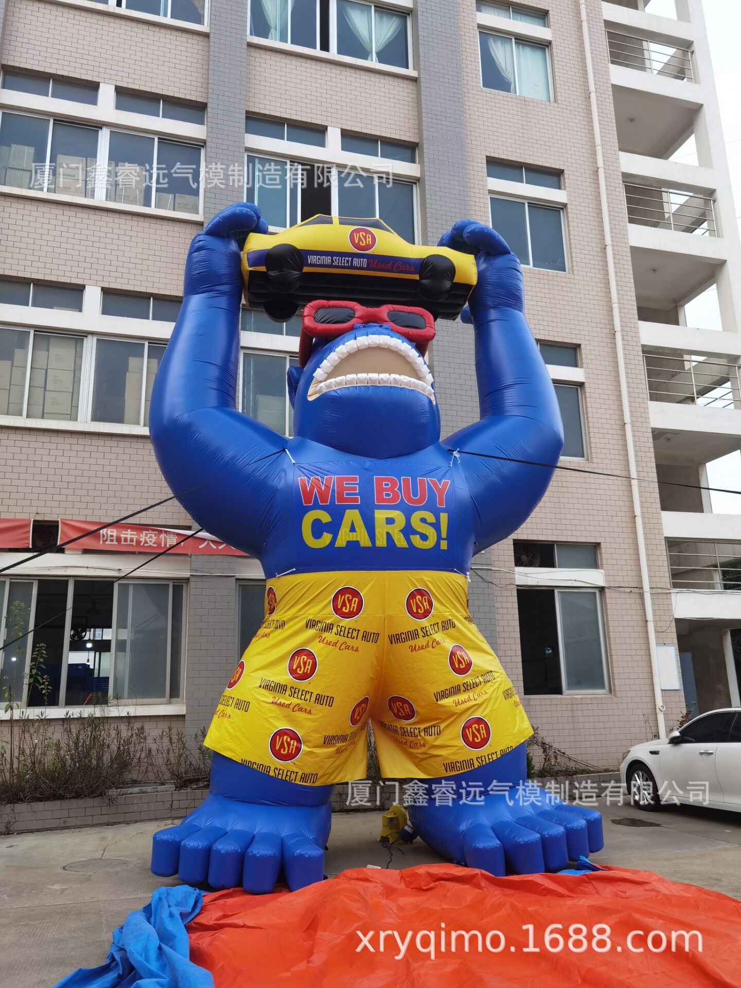 充气大猩猩卡通 户外充气卡通 大型充气卡通 福建气模