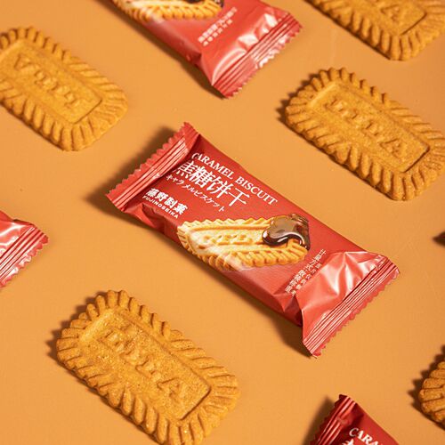 Fujino Caramel Biscuits Belgian Style Biscuits Office Sweet and Crispy Tea Refreshments Internet Celebrity Casual Snacks