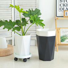 天堂鸟花盆高档加厚树脂特大号散尾葵塑料花盆客厅办公室大型绿植