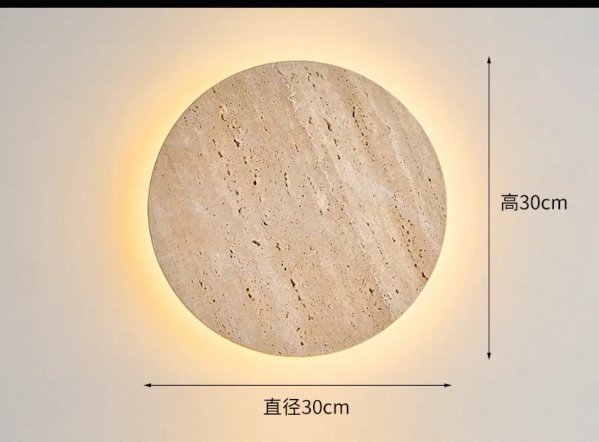 Lámpara de pared de piedra de la cueva de Huangxi, dormitorio, cabecera de la cama, hotel residencial, atmósfera interior, pasillo, control de iluminación avanzado