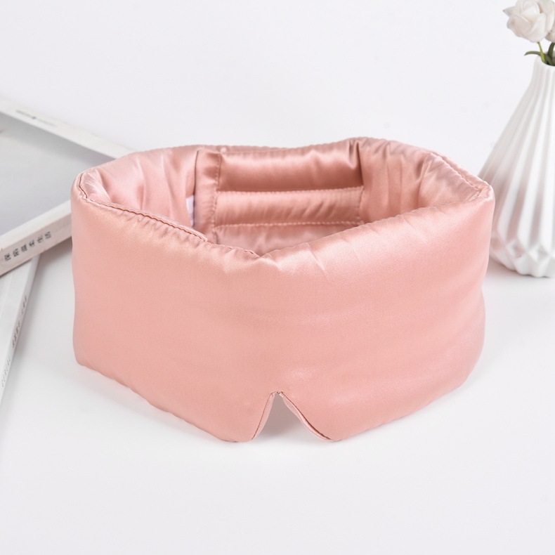 Máscara de ojo de seda de mora Máscara de ojo de seda de velcro