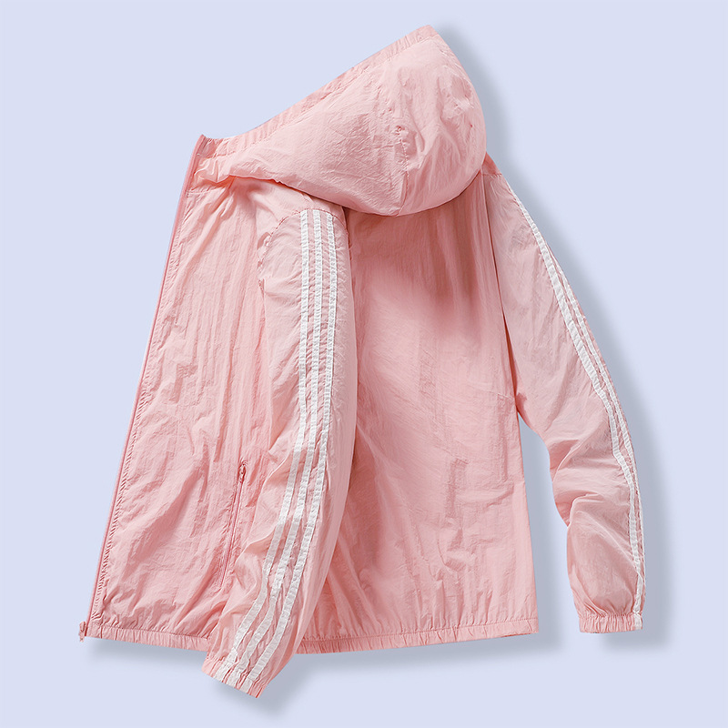 2024 moda nueva chaqueta de protección solar para hombres abrigo delgado de verano deportivo al aire libre transpirable anti-UV ropa de piel image 3