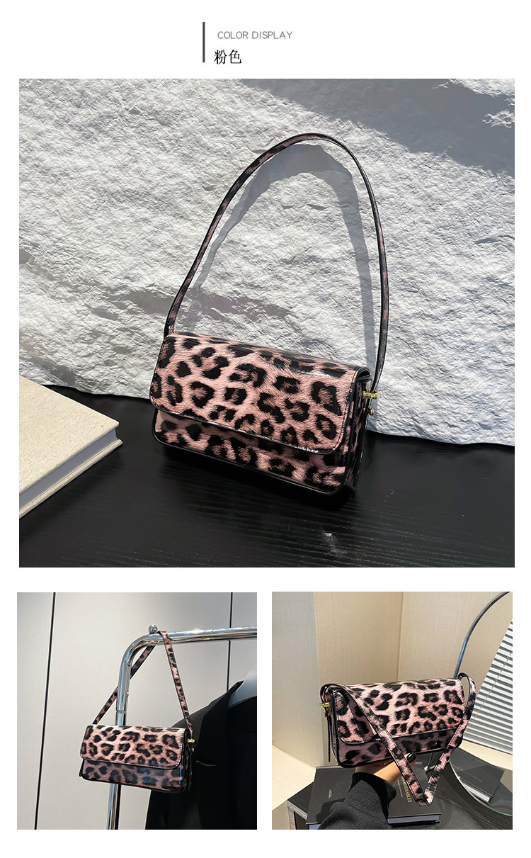 The 2024 new Korean-style fashionable leopard print individual women's single-shoulder crossbody underarm bag is now available. This year, simplicity is in vogue undefined