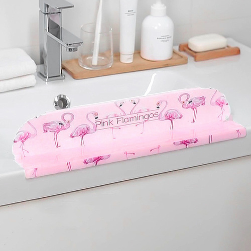 Seamless adhesive sink baffle household sink wash basin anti-splash baffle grease barrier kitchen gadgets