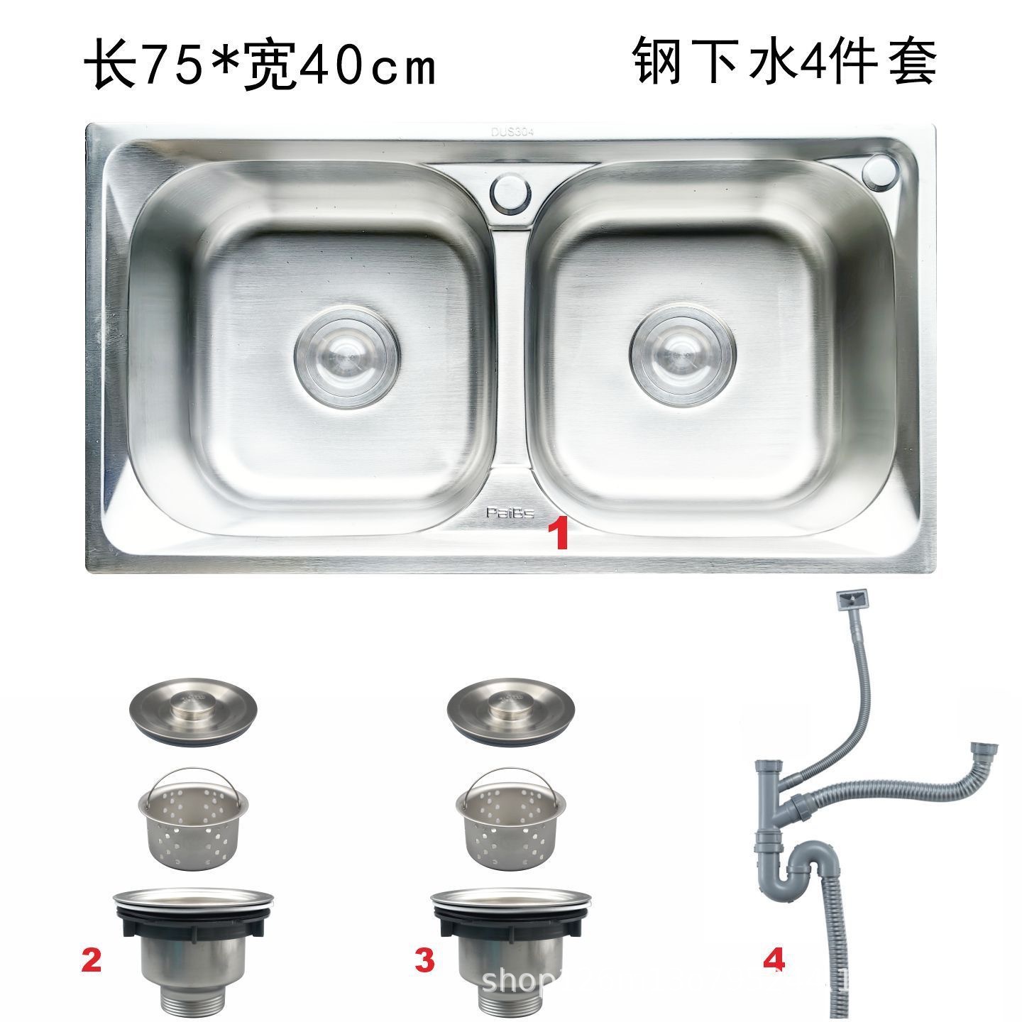 厂家供应商用厨房手工水槽洗菜槽双槽洗菜加厚不锈钢手水槽洗碗槽