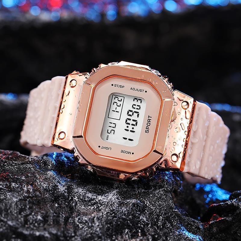 Pink with rose gold surface