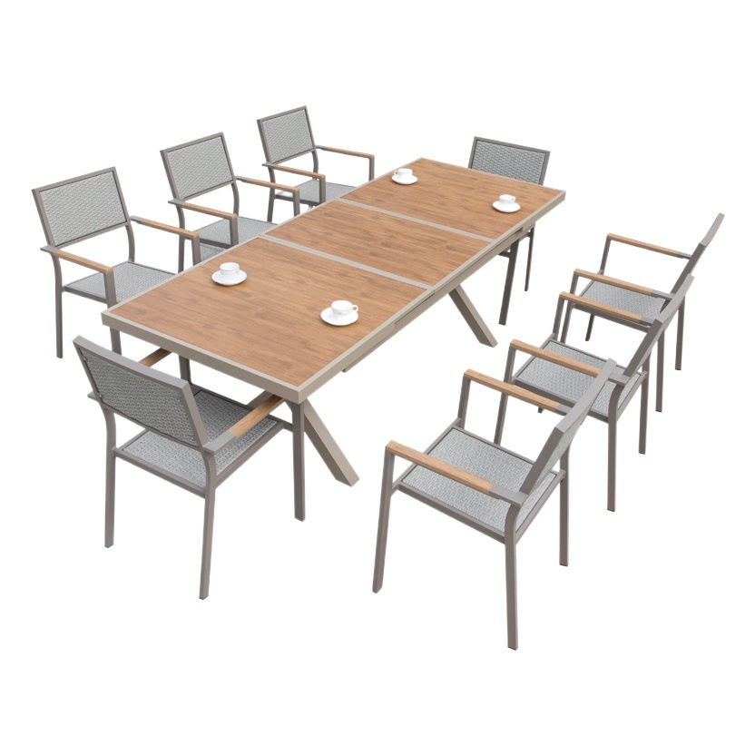 Ocio al aire libre mesa y silla patio Villa jardín al aire libre balcón Silla de ratán al aire libre cafetería decoración al aire libre combinación de muebles